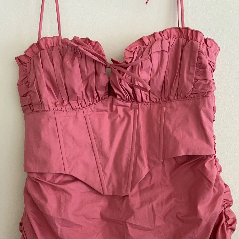 HOST PICK 🎉NWT White Fox Boutique Not Too Far Coral Mini Dress - Picture 6 of 12